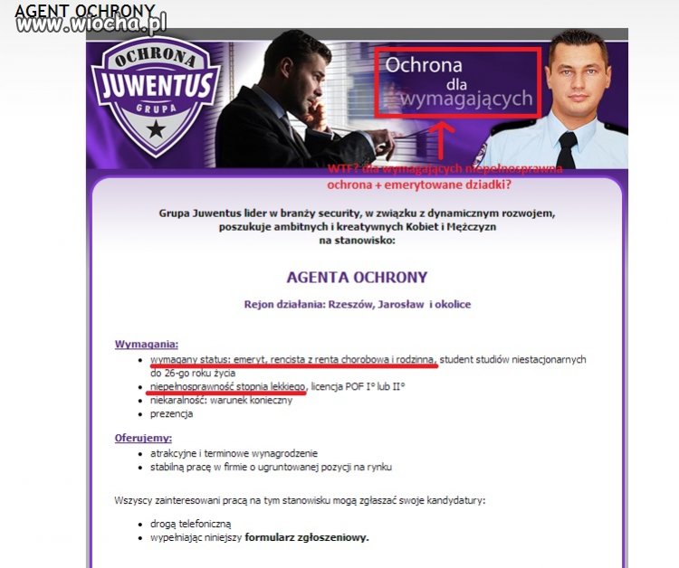 OCHRONA tylko dla wymagających