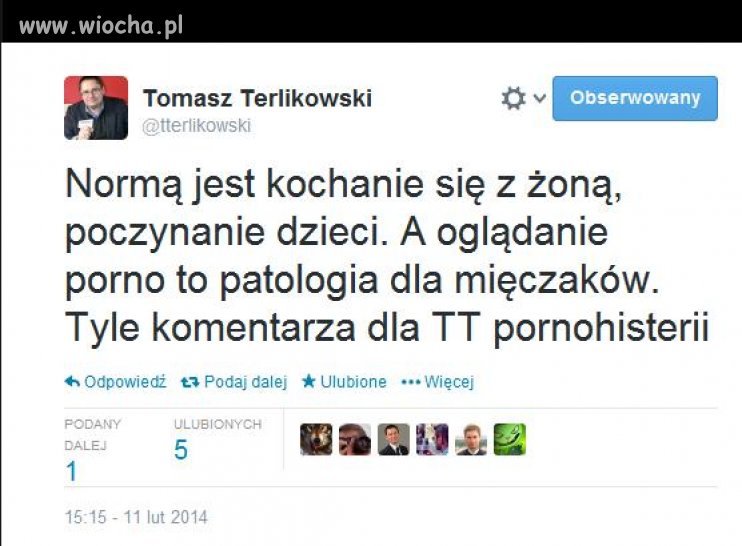 Terlikowski na weekend.
