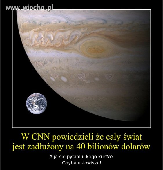 Świat jest zadłużony.