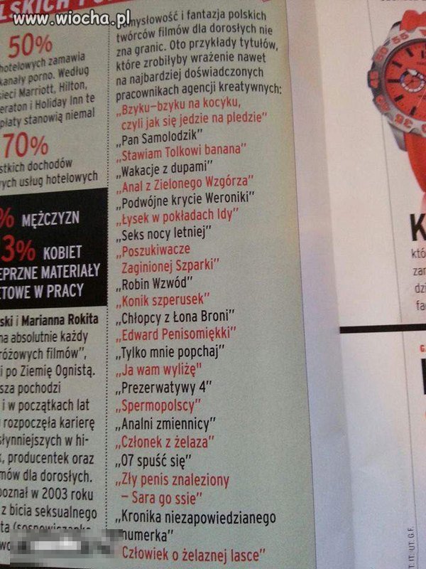 Najlepsze polskie tytuły pornosów