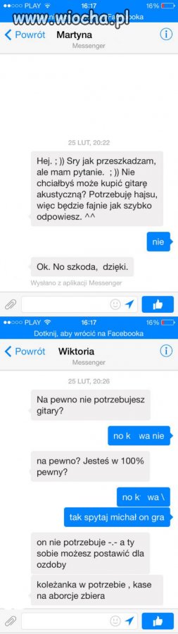 14-Latka prosi o pieniądze na aborcje...