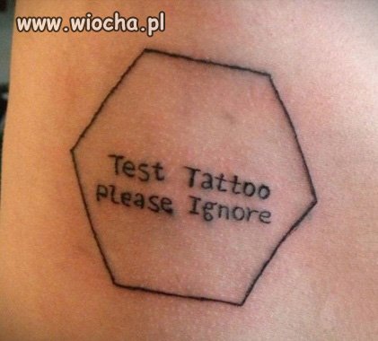 Tatuaż testowy