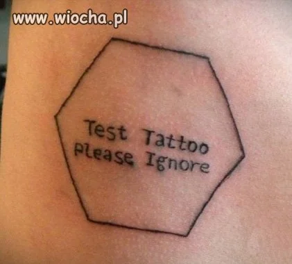 Tatuaż testowy