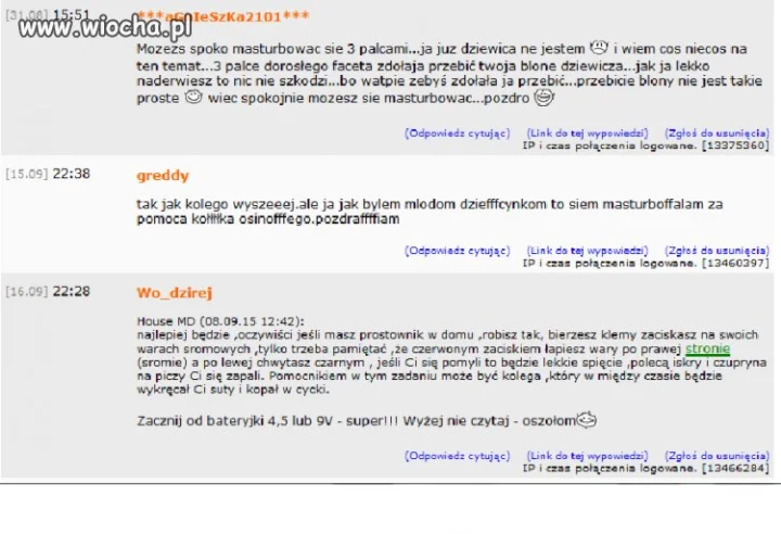Wskazówki masturbacji.