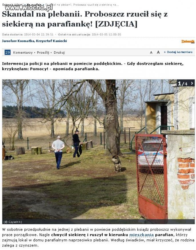 Po czynsz z siekierą !!!