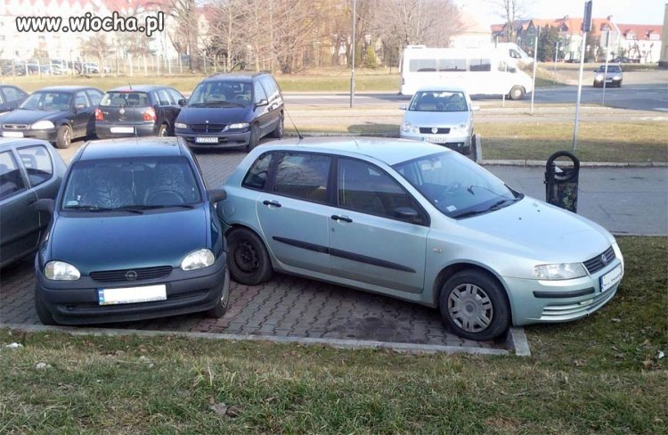 Takie na parkingu w Żorach