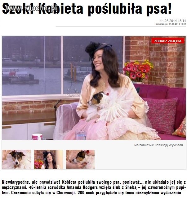Ach co to był za ślub.