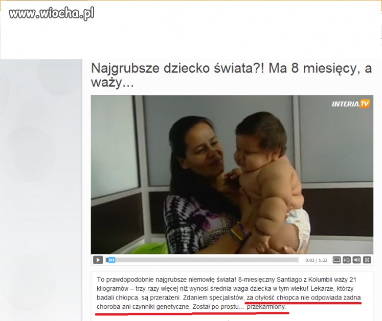 Matka wie co dobre dla dziecka...