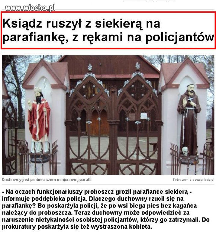 Bo nie ładnie jest skarżyć na księdza...