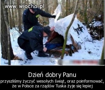 Wszyscy bezdomni dziękują Bogu