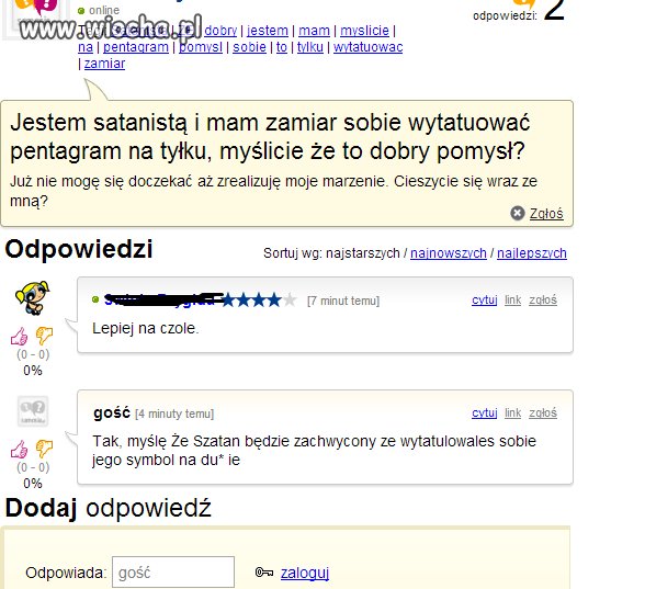 Ahaaa satanista 