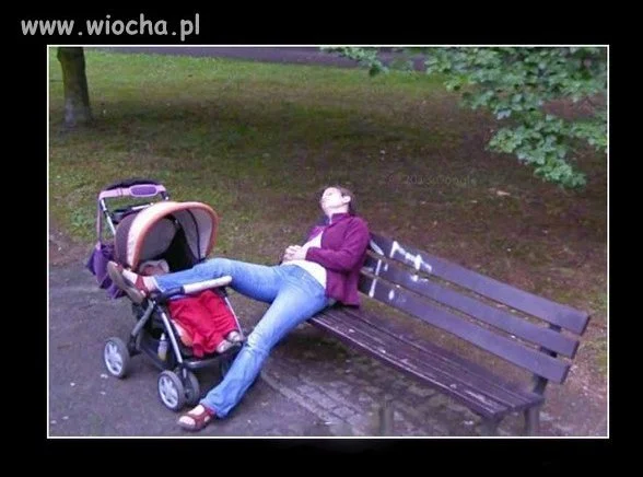 "Zmęczona" życiem mama 