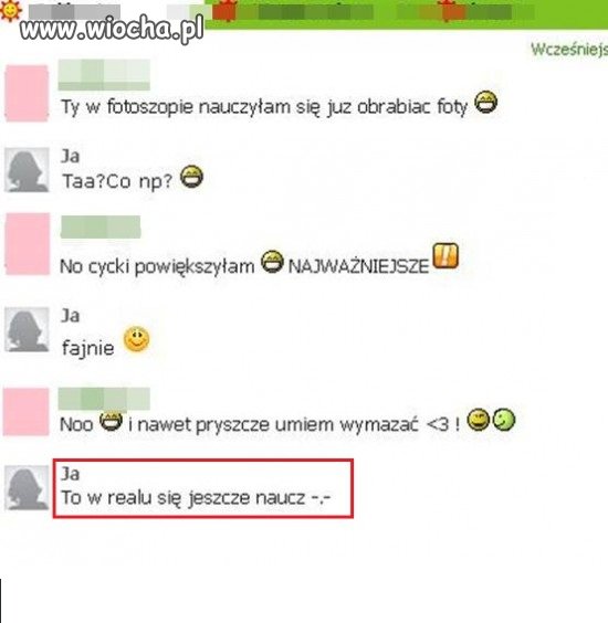 Mistrzyni Photoshopa i cięta riposta koleżanki 