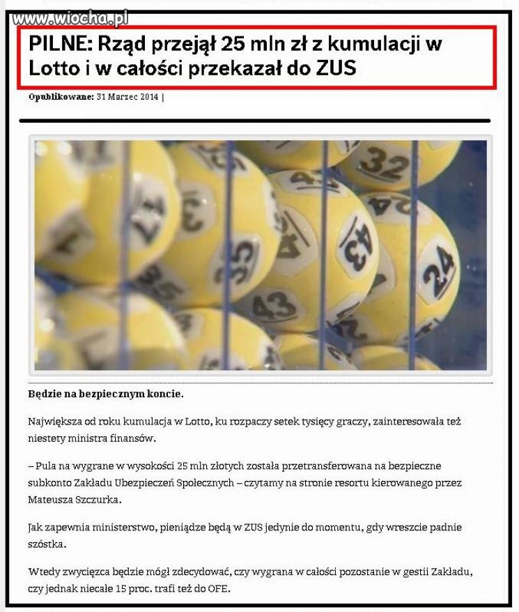 Znowu Tusk nas okradł! 