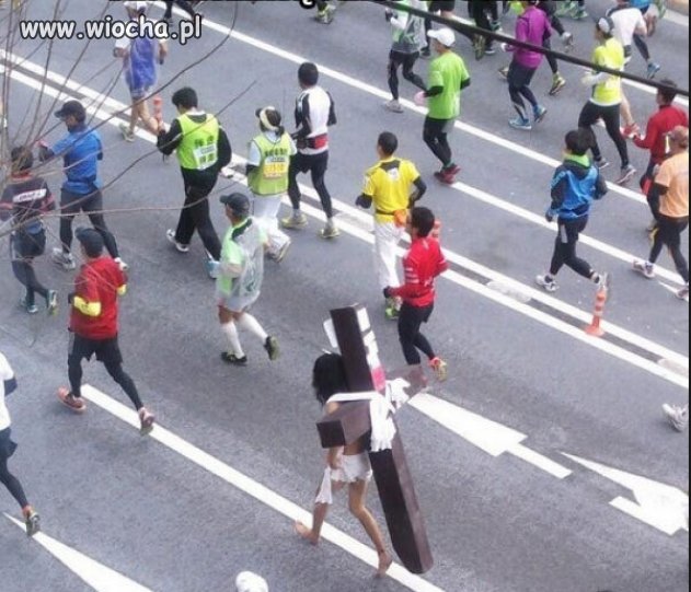 Jezus na maratonie...!?