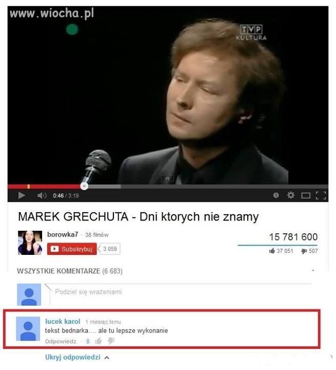 Gdyby Marek Grechuta żył i to przeczytał  