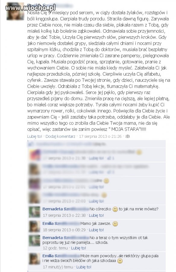Matki nie oszukasz, Matka prawdę Ci powie.