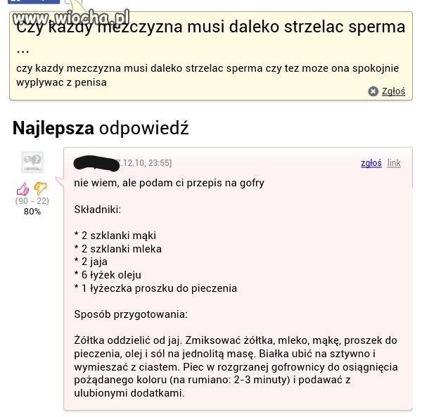 Czy każdy mężczyzna musi daleko strzelać spermą?!