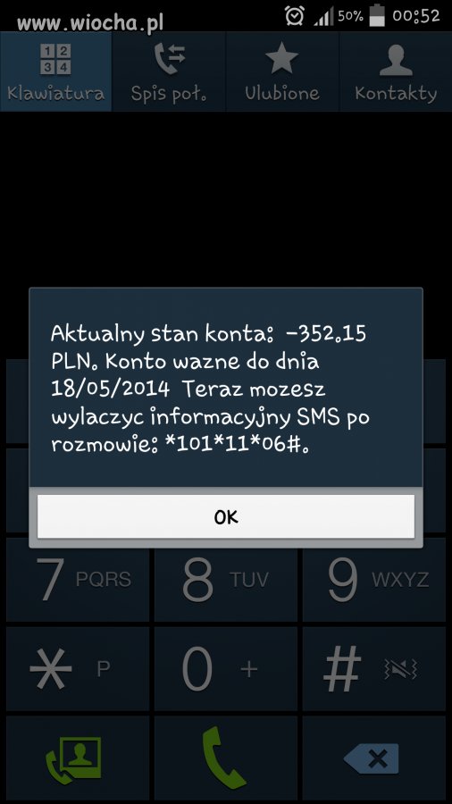 Pozdrawiam sieć Plus na kartę. Skończył się pakiet