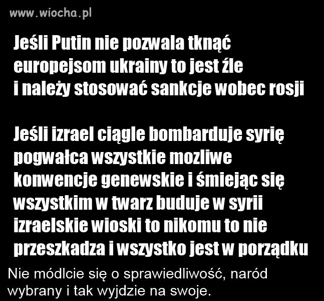 Nie będzie pokoju na świecie