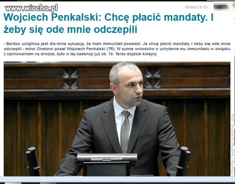 11 mandatów i on stanowi prawo!