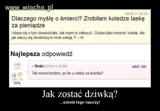 Jak zostać dziwką? 