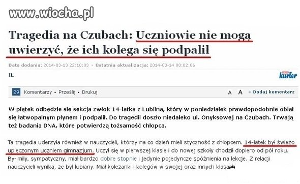 Autor artykułu powinien spalić się ze wstydu