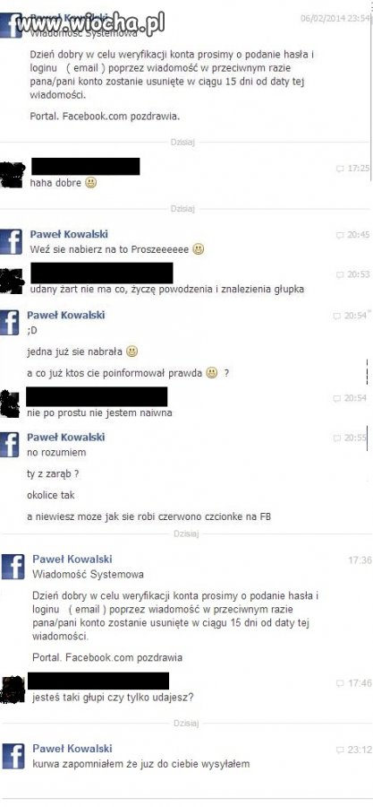 Wiadomość systemowa 