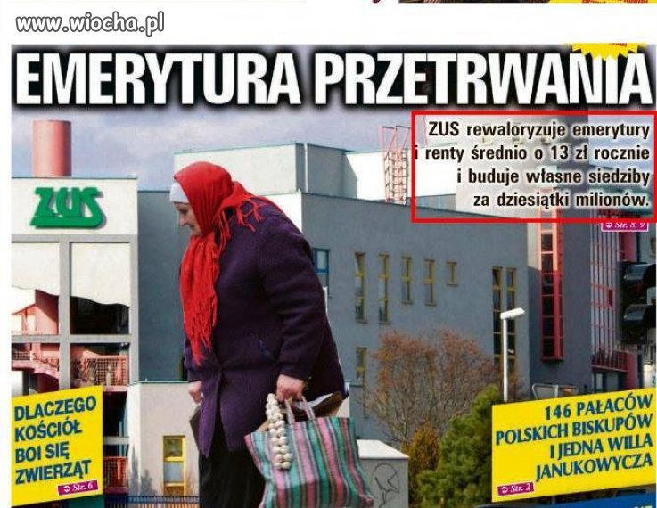 Rewaloryzacja rent i emerytur o 13zł rocznie!!!