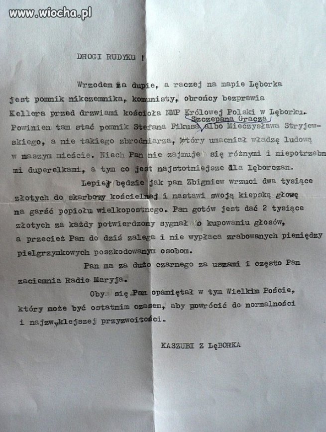 Atak armii krzyżowej na radnego w Lęborku