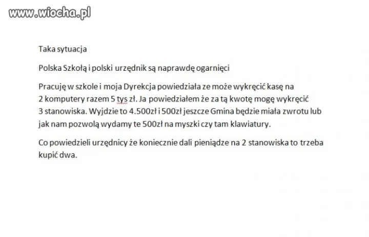 POlski Urzędas wie co robi