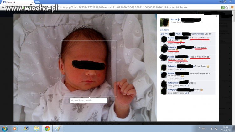 Ojcu nie powiedziała ale na fb się pochwaliła 