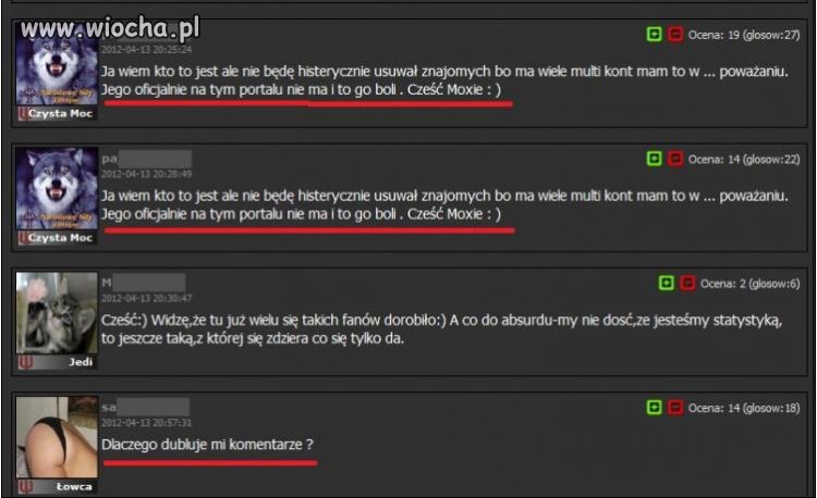Zapomniał że juz się przelogował na inne konto 