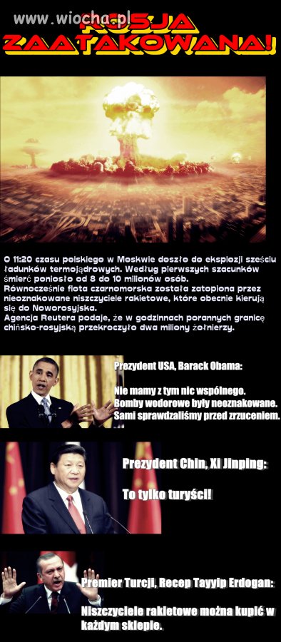 W odpowiedzi na rosyjskie