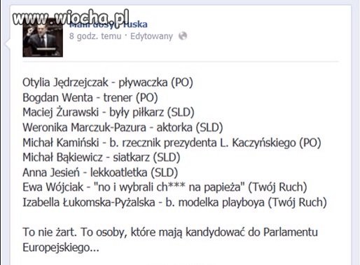 Nareszcie w parlamencie europejskim