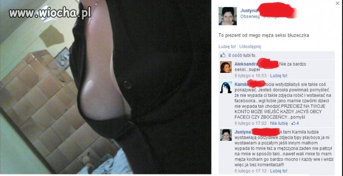 Seksowna bluzeczka...Pokazała co miała najlepsze
