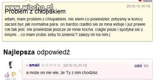 Problem z chłopakiem 