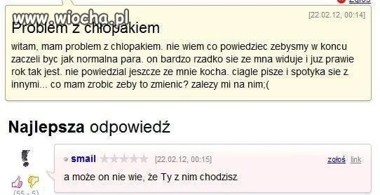 Problem z chłopakiem 