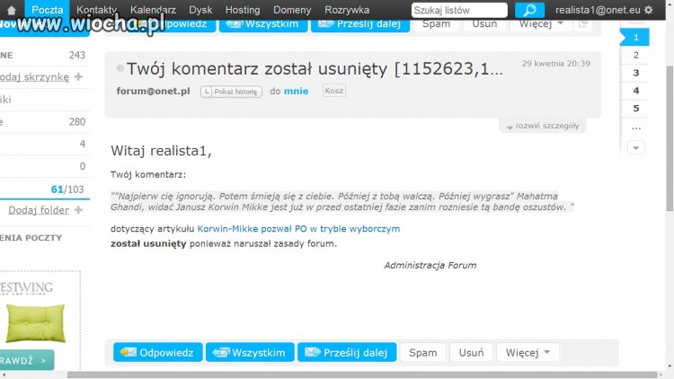 Reżimowe media boją się Korwina Mikke. 