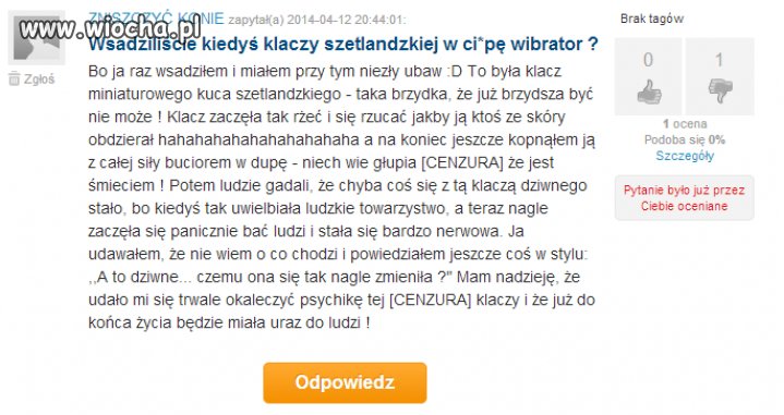 Głupota ludzka zawsze zaskoczyć może
