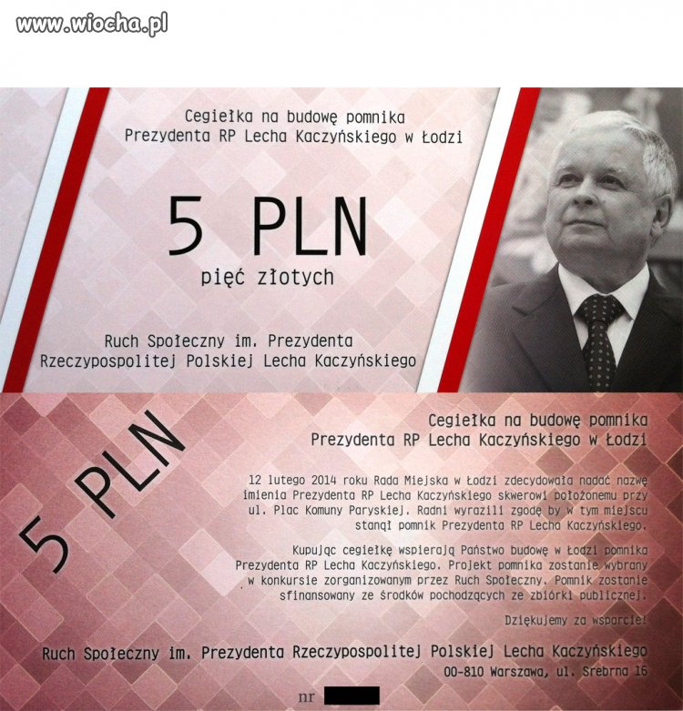 Pomnik Kaczyńskiego w Łodzi.