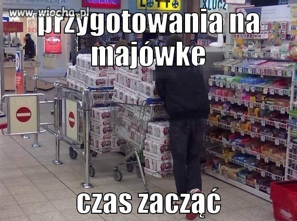 Przygotowania na majówkę