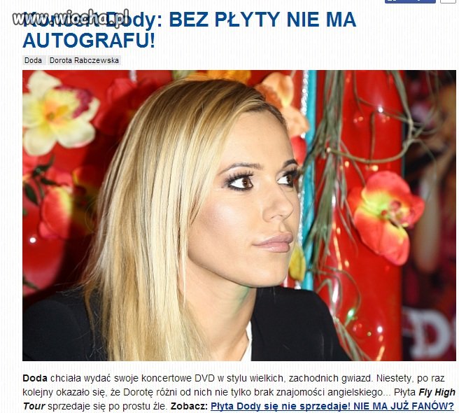 Bez płyty nie da dzieciom autografu...