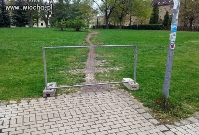 Dość chodzenia trawnikiem na skróty