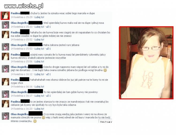 Ile ona ma lat? 12? A pisze jakby wyszła z rynsztoku.