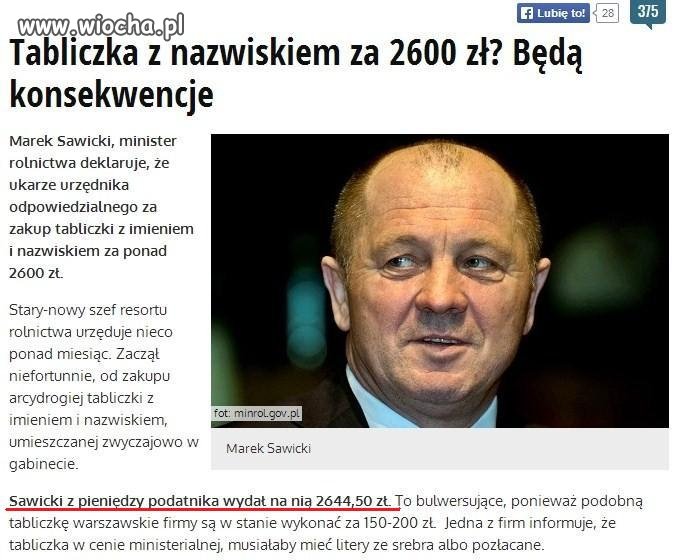 Tabliczka z nazwiskiem na drzwi za 2600 zł!