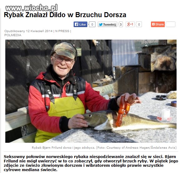 Nawet rybka się pokusiła...