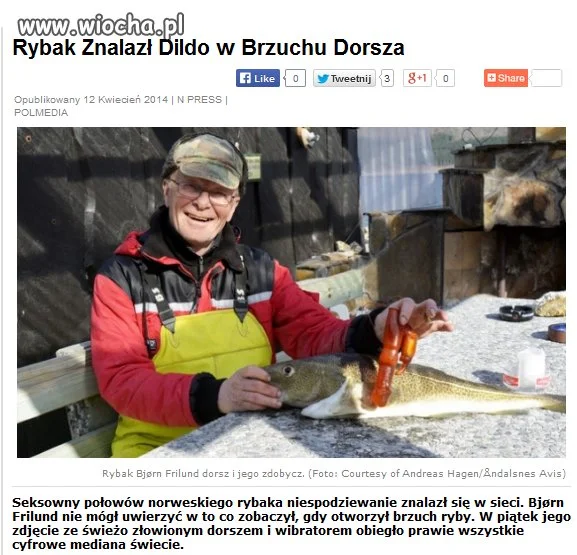 Nawet rybka się pokusiła...