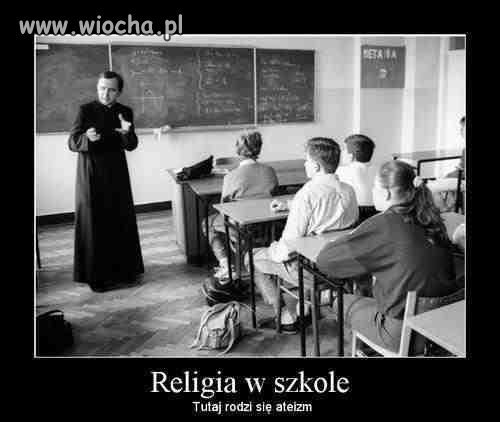 Jestem za tym żeby religia