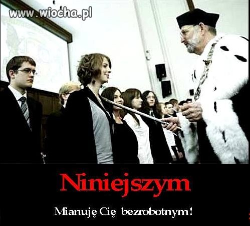 Niestety część będzie pracować ale za granicą!